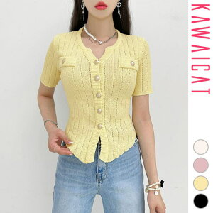 KawaiCat �J�[�f�B�K�� ���f�B�[�X �g�b�v�X �A�E�^�[ ���� �N���[�l�b�N �j�b�g �^�C�g ������� �J�W���A�� �t �� �؍� to28600 �g�b�v�X