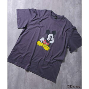 NEXT WALL MICKEY MOUSE �I�[�o�[�T�C�YT�V���c �����Y ���� �g�b�v�X �L�����N�^�[ �~�b�L�[�}�E�X �N���[�l�b�N BIG �r�b�O�V���G�b�g �傫�� ������� �v�����g MENS �J�W���A�� �A���J�W M L XL�uM25