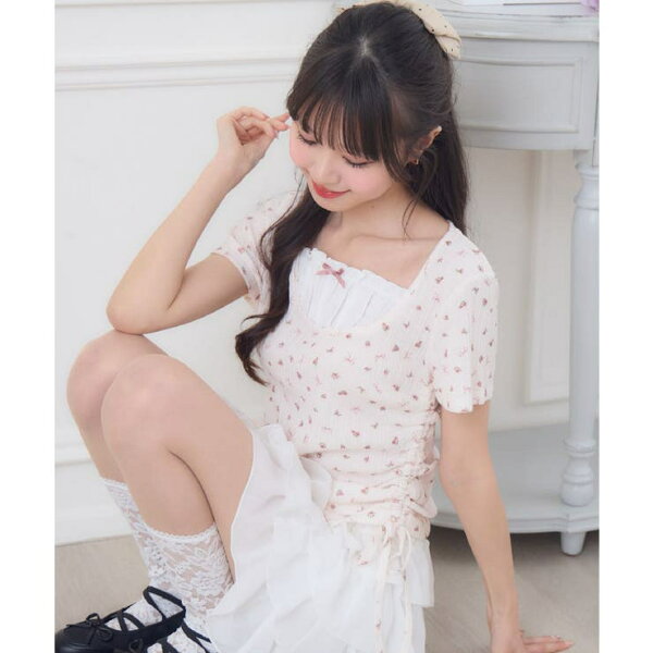 RETRO GIRL ドロスト切替CT トップス