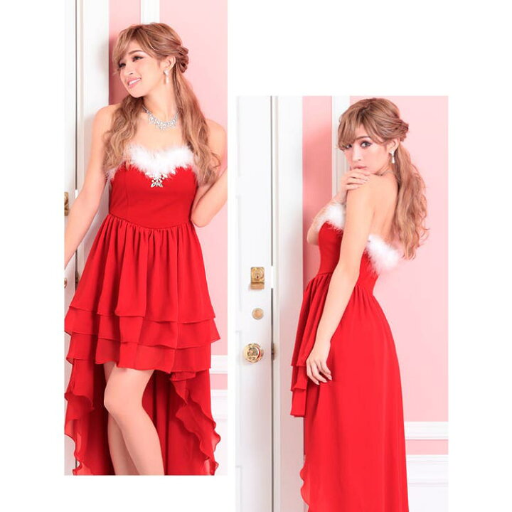 楽天市場】Tika 三段フリル×シフォンフィッシュテールベアドレス 