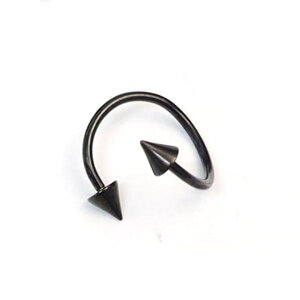 �s�A�X���XHOMESLICEPRODUCTIONS �{�f�B�s�A�X �u���b�N�`�^���v���[�g�X�p�C���������O �R�[�� 16G �y�{�f�B�[�s�A�X/���s�A�X/��s�A�X/���s�A�X/316L�X�e�����X/�X�p�C�����o�[�x���z �A�N