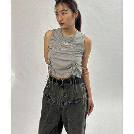 PAL GROUP OUTLET 【WHO'S WHO gallery】フューチャーロゴドロストノースリ トップス