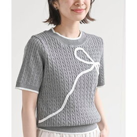 rps コード刺繍ケーブルニットプルオーバー トップス