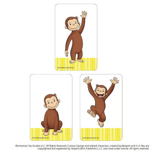 【10%OFFクーポン配布中!10/27(月)9:59まで】BACKYARD FAMILY おさるのジョージ まじかる百貨店クリアカード(3) 文房具