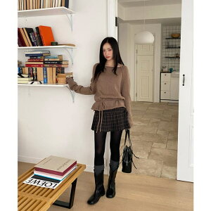 �y10��OFF�N�[�|���I5/16(�y)1:59�܂Łzby muni:r �`�F�b�N���{���v���[�c�X�J�[�g �X�J�[�g