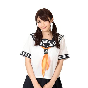 StarFire 【Be★With】【セーラー スカーフ オレンジ】 ネクタイ リボン スカーフ イベント ハロウィン 仮装 コスプレ コスチューム 衣装 コスチューム