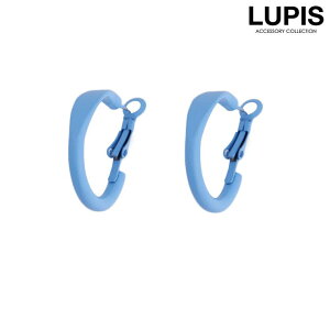 LUPIS 【S925ポスト】フラットカラーフープピアス アクセサリー