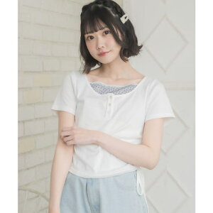 �y10��OFF�N�[�|���I5/27(��)1:59�܂ŁzRETRO GIRL ���C���[�h���h���X�gTEE �g�b�v�X