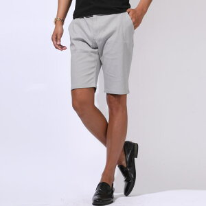 LUXSTYLE ショートパンツ チノパン ショーツ ボトムス ハーフパンツ 短パン メンズ 膝下丈 ショート丈 細身 無地 ストレッチ 伸縮性 綿 コットン カジュアル 春服 夏服 紺 黒 白 グレー ネイビー