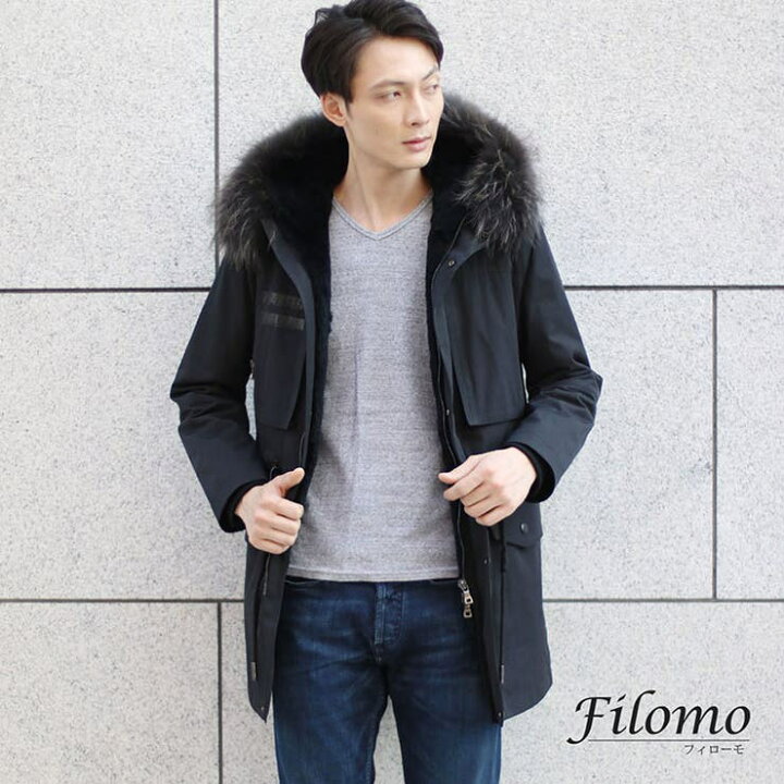 楽天市場】sankyo shokai モッズコート メンズ ロング ファー フード 