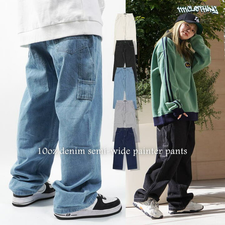 楽天市場】ONE 4 PREMIUM ペインターパンツ メンズ ワイドパンツ 