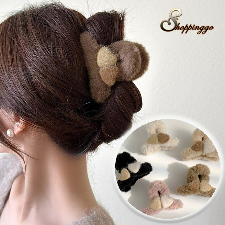 楽天市場】ヘアクリップ ハート バンスクリップ ヘアアクセサリー 