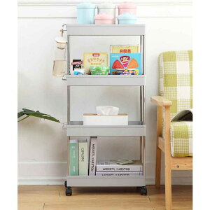 aimoha 新作 キッチンワゴン キャスター付き スリム キャスター付き キッチン 収納 マルチワゴン 北欧 キッチンラック おしゃれ バスケット ワゴン 4段 インテリア 【キッチンや洗面台の収納