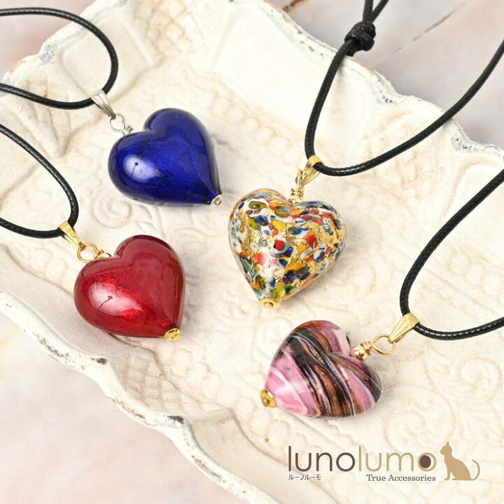 楽天市場】lunolumo ベネチアングラスネックレス ベネチアンガラス 