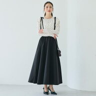 【10％OFFクーポン！8/11(火)1:59まで】coca リボンストラップ付フレアスカート スカート