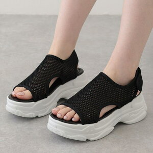 レースレディース 厚底スニーカーソールメッシュサンダル レディース 厚底シューズ スニーカー ビーチサンダル 軽量 軽い 通気性 美脚 ウォーキングシューズ 婦人靴 シンプル カジュアル