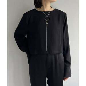 PAL GROUP OUTLET yPasteripzAcetate power shoulder top gbvX