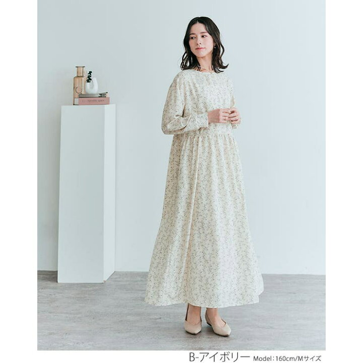 楽天市場】3way花柄シフォンワンピース 2サイズ 花柄ワンピース 