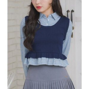 �y10��OFF�N�[�|���I5/27(��)1:59�܂ŁzRETRO GIRL ���t�����h�b�L���OSH �g�b�v�X