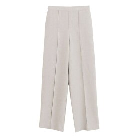 【10％OFFクーポン！2/10(火)1:59まで】Pierrot リネンライクピンタックストレートパンツ ☆ パンツ セットアップ可 ピンタック きれいめ オフィスカジュアル リネン風 レディース 20代 30代 40代 Pierrot ピエロ パンツ