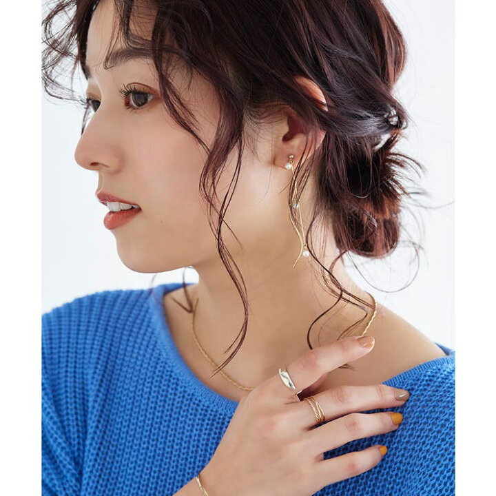 楽天市場】2wayウェーブパーツパールピアス ☆ ピアス パール 2way 