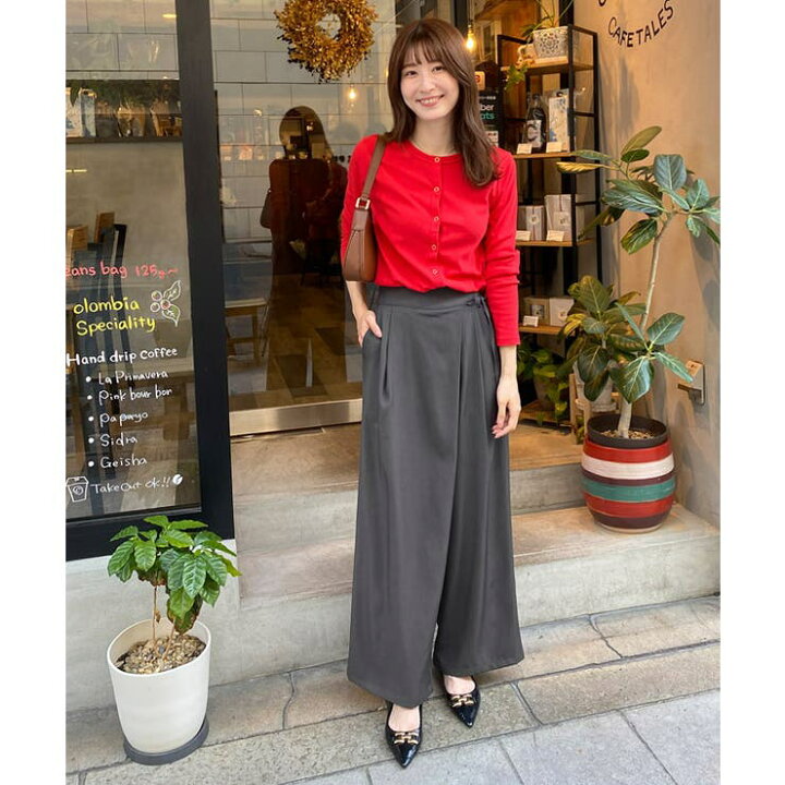 楽天市場】【店内全品10%OFF】ラップワイドパンツ ☆ パンツ ワイド 