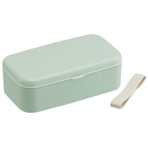 Skater 箸付き 弁当箱 600ml 1段 ランチボックス お弁当 16.5cm 大人 子供 バイオマス スケーター skater PLB6HB セピア カラー グリーン 緑 みどり【こども 食洗機可 電子レンジ可 仕切付 ランチベルト