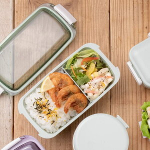 Skater 洗いやすい弁当箱 パッキン溝の幅が広い ふわっと お弁当箱 530ml 1段 弁当 子供 大人 バイオマス スケーター skater PTLB6B セピア カラー グリーン 緑 みどり【ランチボックス 電子レンジ