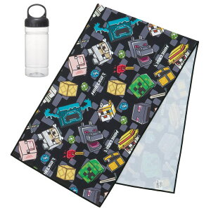 Skater ケース付き クール タオル 100×30cm 接触 冷感 抗菌 防臭 サマー グッズ TOC1 スケーター skater マインクラフト マイクラ Minecraft 男子 女子【UVカット ひんやりタオル 夏 サマー グッズ 暑さ