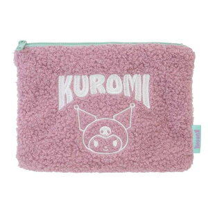 cinemacollection サンリオキャラクターズ コスメポーチ ボア フラットポーチ クロミ チリアンパープル サンリオ エムプラン メイクポーチ 小物入れ かわいい キャラクター グッズ バッグ・鞄