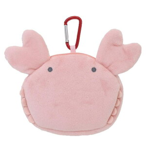 cinemacollection なんでもいきもの ミニポーチ マルチポーチ カニ エンスカイ コインケース イヤホンポーチ かわいい キャラクター グッズ バッグ・鞄