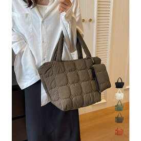 Miniministore 韓国風キルティングトートバッグポーチ付き バッグ・鞄