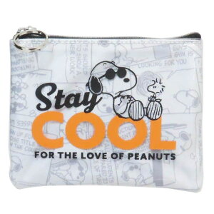 cinemacollection スヌーピー ミニポーチ ティッシュポーチ ステイ クール ピーナッツ カミオジャパン ポケットティッシュケース 小物入れ キャラクター グッズ バッグ・鞄