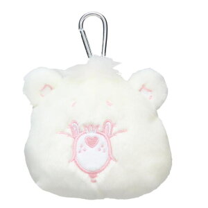 cinemacollection ケアベア ミニポーチ カラビナ付きぬいぐるみファスナーポーチ スパークルハートベア CareBears ティーズファクトリー 小物入れ キャラクター グッズ バッグ・鞄