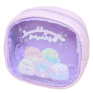 cinemacollection すみっコぐらし コスメポーチ クリアマルチポーチ サンエックス ケイカンパニー ミニポーチ 化粧ポーチ 小物入れ かわいい キャラクター グッズ バッグ・鞄