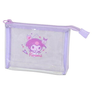 cinemacollection クロミ コスメポーチ 3Pクリアメッシュポーチ 甘えんぼナミダ サンリオ ティーズファクトリー 化粧ポーチ 小物入れ キャラクター グッズ バッグ・鞄