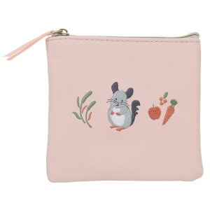 cinemacollection アニマル百貨店 ミニポーチ ミニフラットポーチ チンチラ どうぶつ Green Flash 小物入れ かわいい グッズ バッグ・鞄