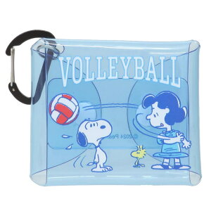 cinemacollection スヌーピー ミニポーチ クリアマルチSS バレーボール ピーナッツ マリモクラフト 小物入れ キャラクター グッズ バッグ・鞄