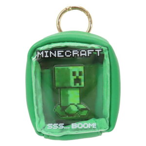 cinemacollection マインクラフト クリアポーチ カラビナ付きミニポーチ クリーパー Minecraft ケイカンパニー 小物入れ ゲームキャラクター グッズ バッグ・鞄