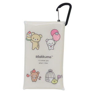 cinemacollection リラックマ マルチケース クリアマルチケースS 集合A サンエックス マリモクラフト 小物入れ キャラクター グッズ バッグ・鞄