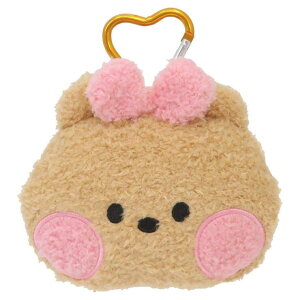 cinemacollection LINE FRIENDS minini ミニポーチ カラビナ付きフェイスポーチ チョニニ サンタン 小物入れ キャラクター グッズ バッグ・鞄