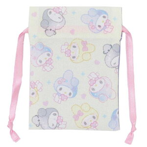 cinemacollection マイメロディ ミニ巾着袋 豆巾着 ガーリーポップハート YE サンリオ マリモクラフト まめきんちゃく 小物入れ キャラクター グッズ バッグ・鞄