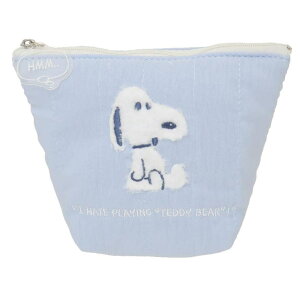 cinemacollection スヌーピー コスメポーチ 舟形ポーチ  ぬいぐるみ BL ピーナッツ マリモクラフト 小物入れ キャラクター グッズ バッグ・鞄