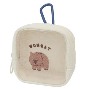 cinemacollection レアアニマル ミニポーチ カラビナ付きミニポーチ ウォンバット アニマル クーリア 小物入れ かわいい グッズ バッグ・鞄