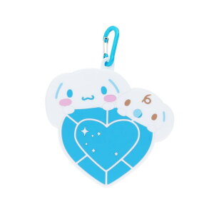 cinemacollection シナモロール&みるく ミニポーチ カラビナ付シリコンポーチ はあとぎゅっ サンリオ サンスター文具 小物入れ キャラクター グッズ バッグ・鞄