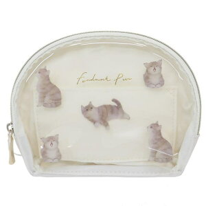 cinemacollection フォンダンピュール ミニポーチ ティッシュポーチ ネコ クーリア 小物入れ ポケットティッシュケース おしゃれ グッズ バッグ・鞄