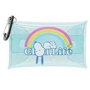 cinemacollection スヌーピー ミニポーチ クリアマルチケースS レインボー チルライフ ピーナッツ マリモクラフト 小物入れ キャラクター グッズ バッグ・鞄