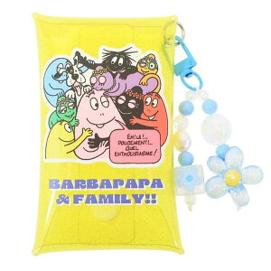 cinemacollection バーバパパ ミニポーチ チャーム付きクリアマルチケースS ファミリー BARBAPAPA マリモクラフト 小物入れ キャラクター グッズ バッグ・鞄