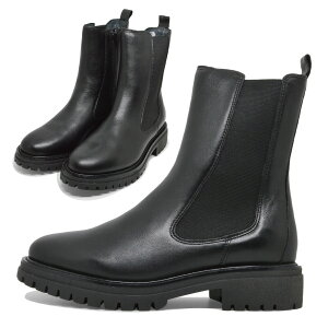 つるや KLONDIKE 本革 ブーツ レディース 45001 クロンダイク レザー サイドゴア 厚底 シューズ・靴