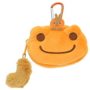 cinemacollection かえるのピクルス ミニポーチ ピクルス with カラビナポーチ アーモンド だいだい ナカジマ 小物入れ キャラクター グッズ バッグ・鞄